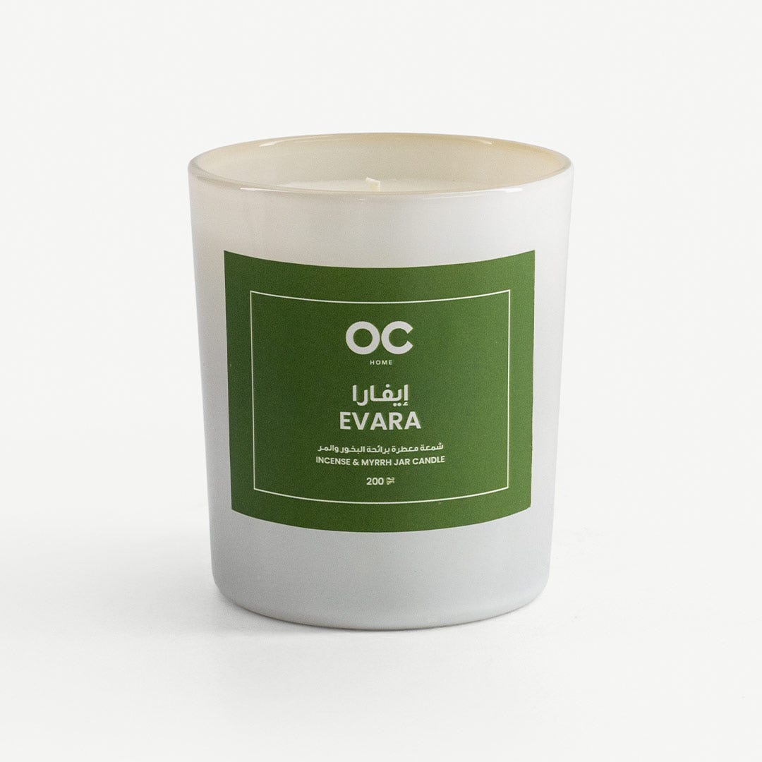 Evara Jar Candle-Incense & Myrrh 200gm