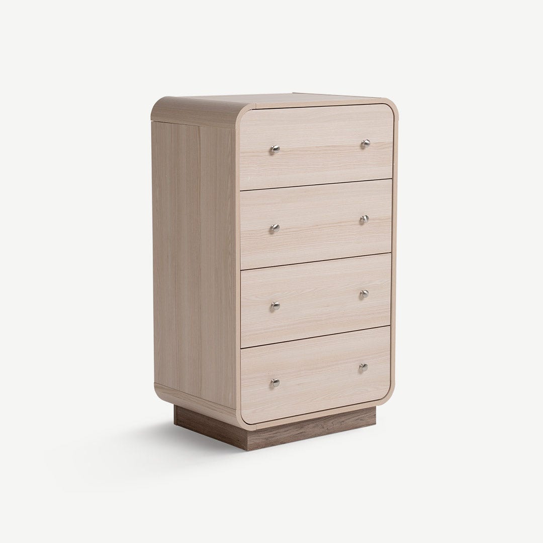 Everet Chest of 4 Drawers Natural