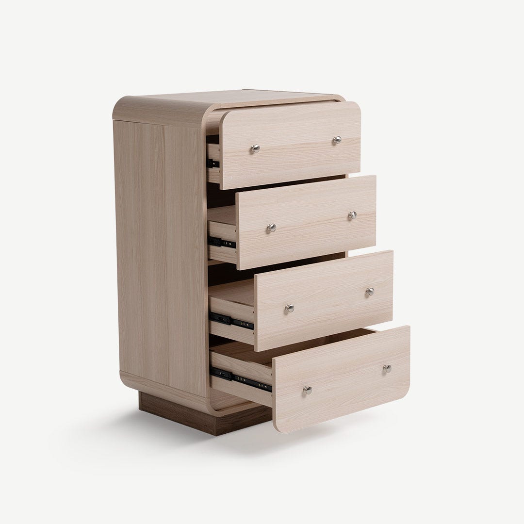 Everet Chest of 4 Drawers Natural
