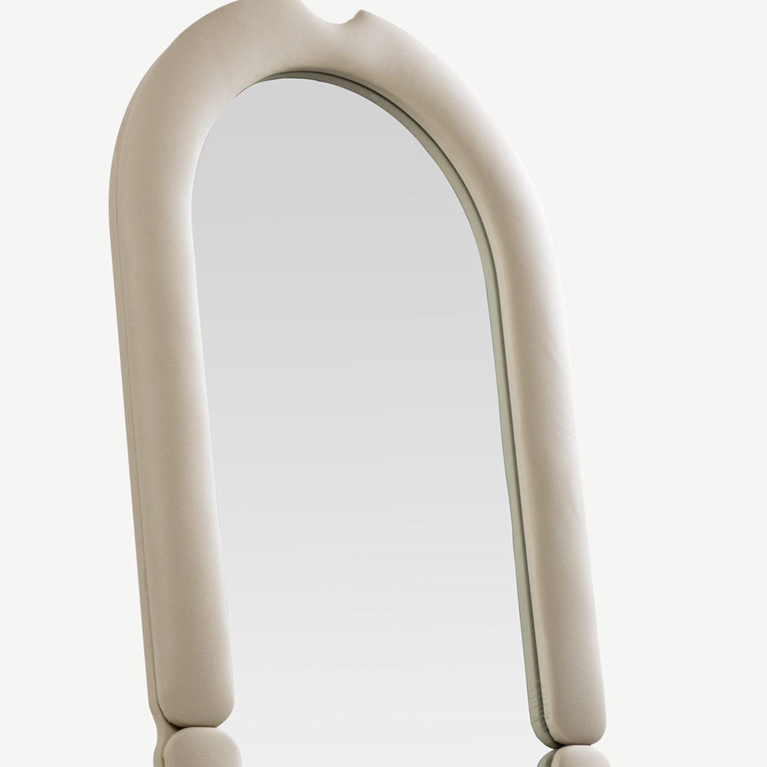 Fayne Floor Mirror - Cream