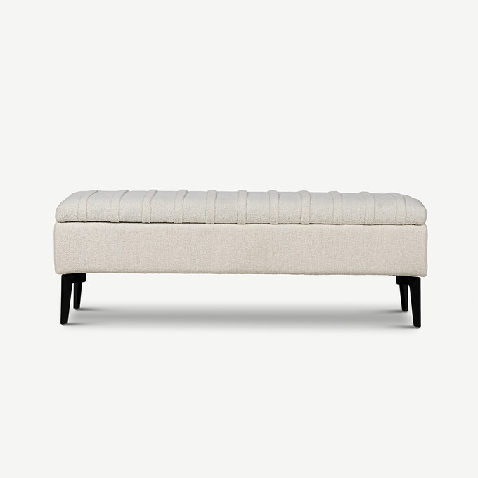 Finland Bench with Storage Ivory Finland Bench with Storage Ivory