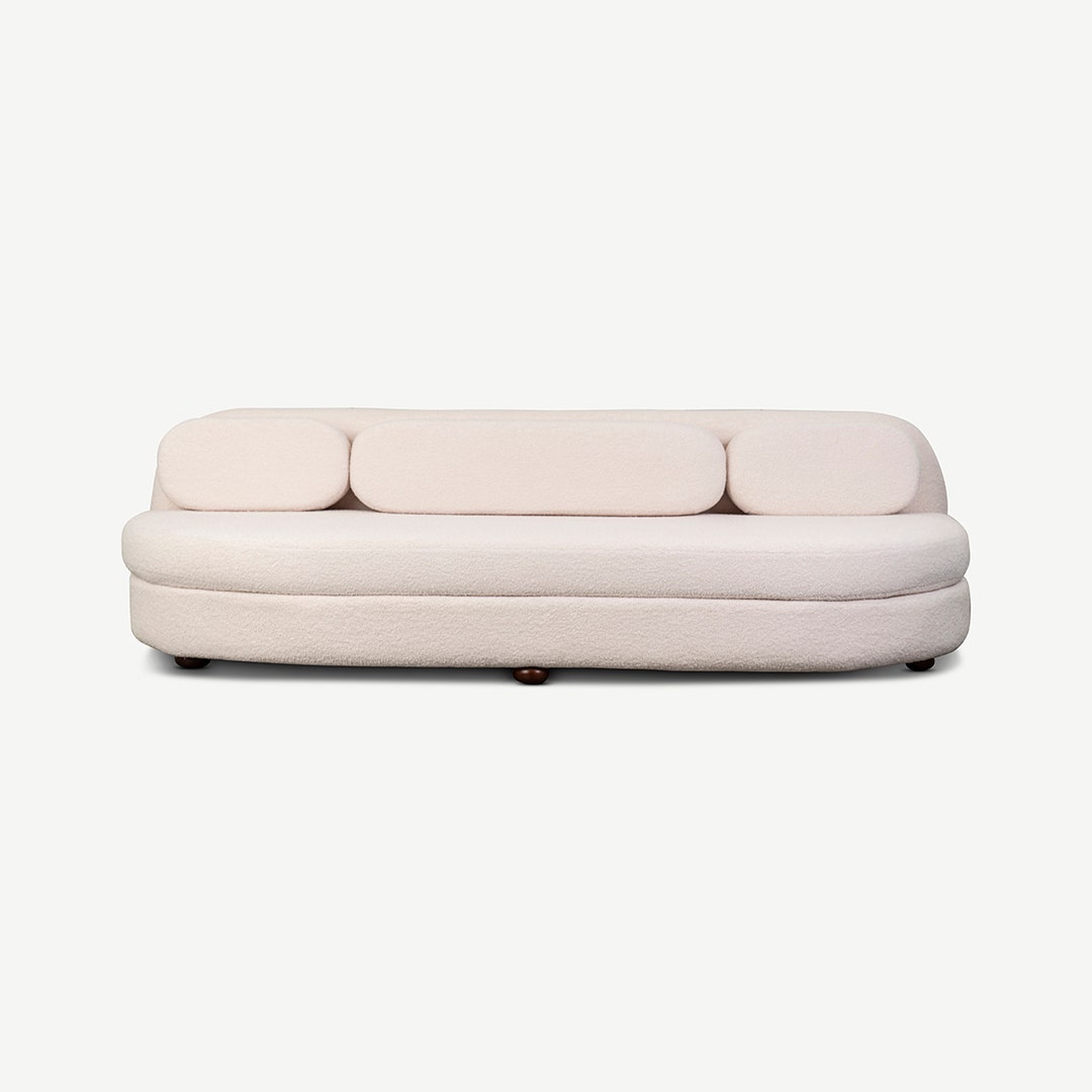 Fiore 4 Seater Sofa White