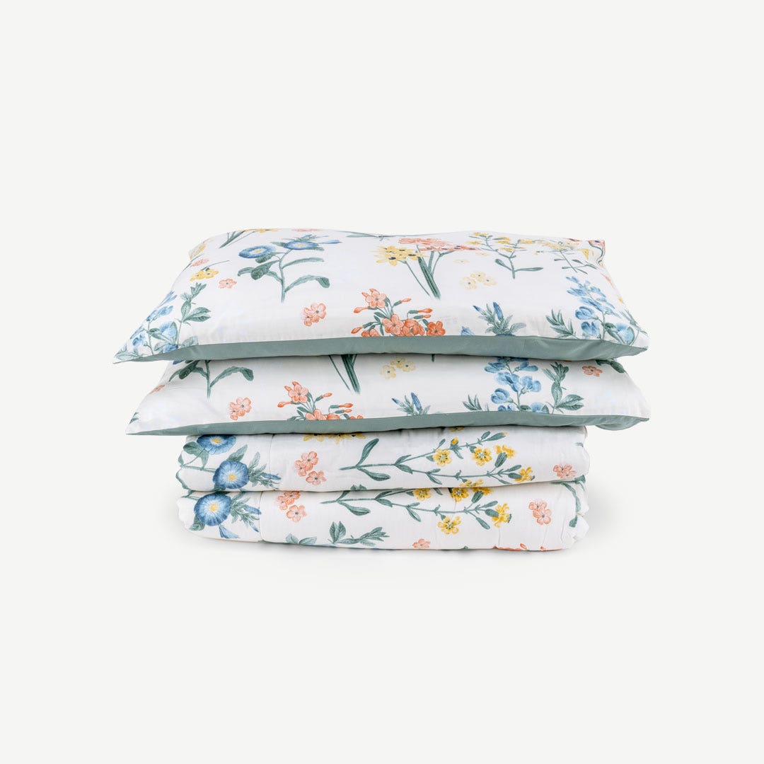 Flowers Garden Comforter Set of 3 pieces