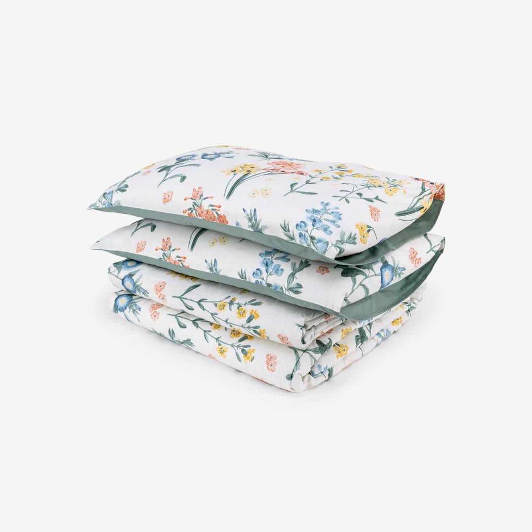Flowers Garden Comforter Set of 3 pieces