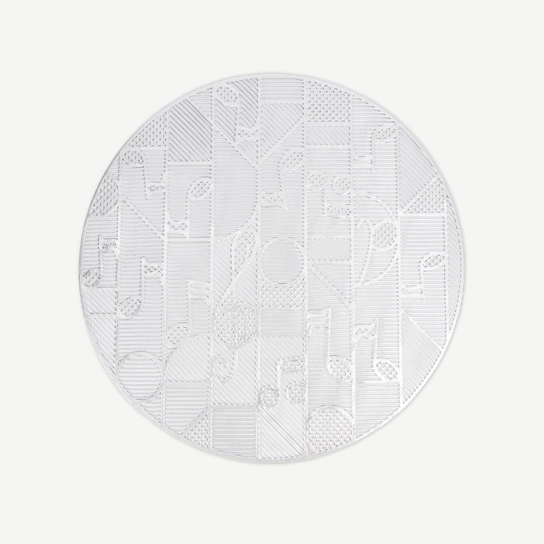 Fresco Placemat Silver -38x38cm