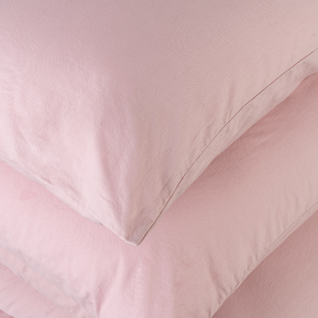 Gavin Wash Ctn Duvet Cover Set 260x220cm-Pink