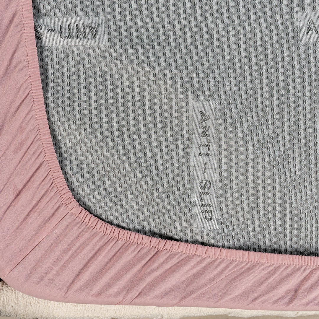 Gavin Wash Ctn Fitted Sheet 120x200cm-Pink