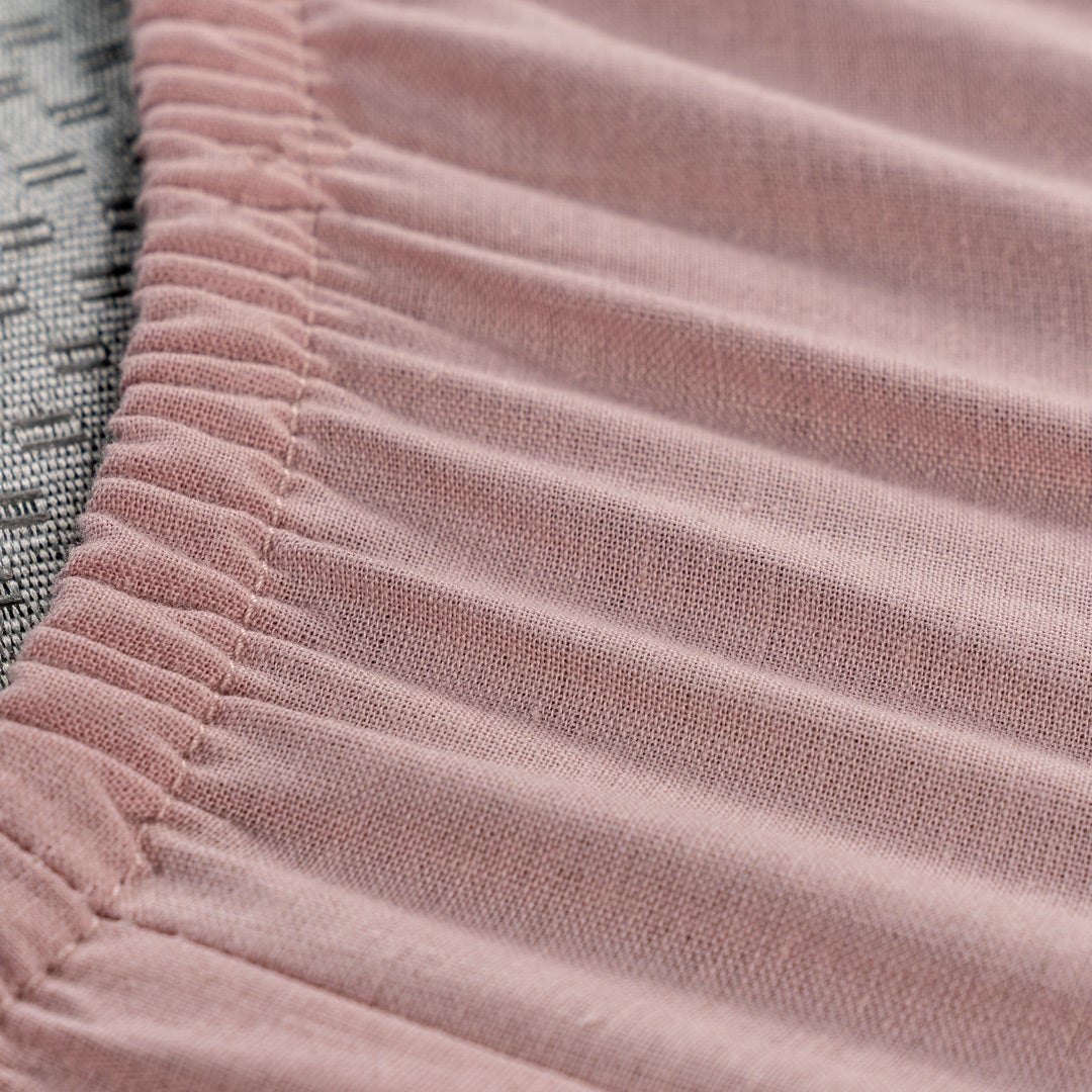 Gavin Wash Ctn Fitted Sheet 160x200cm-Pink