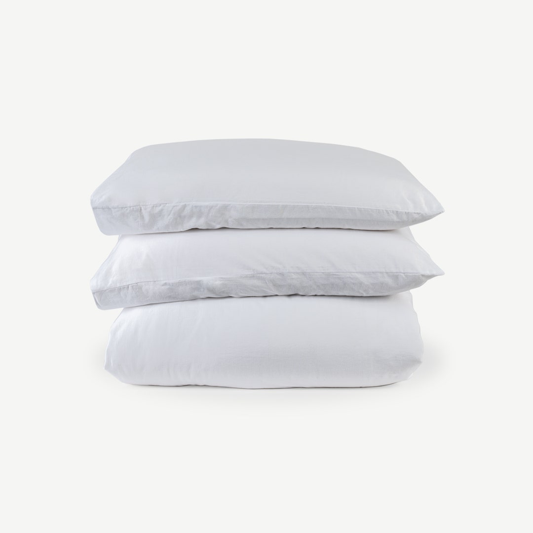 Gavin Wash Ctn D/C Set 200x200cm-White