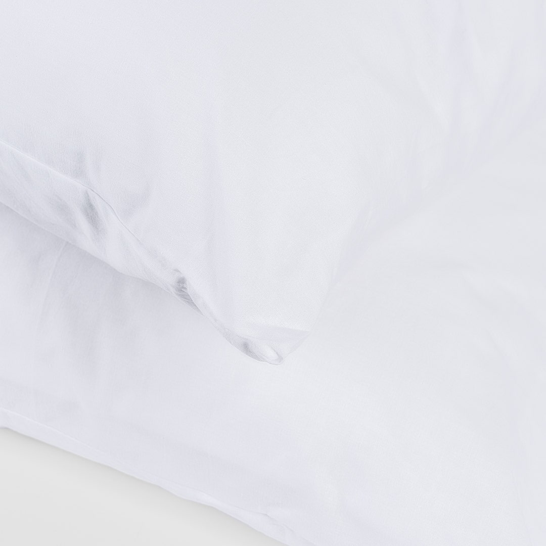 Gavin Washed Cotton Pillowcase Pair -White