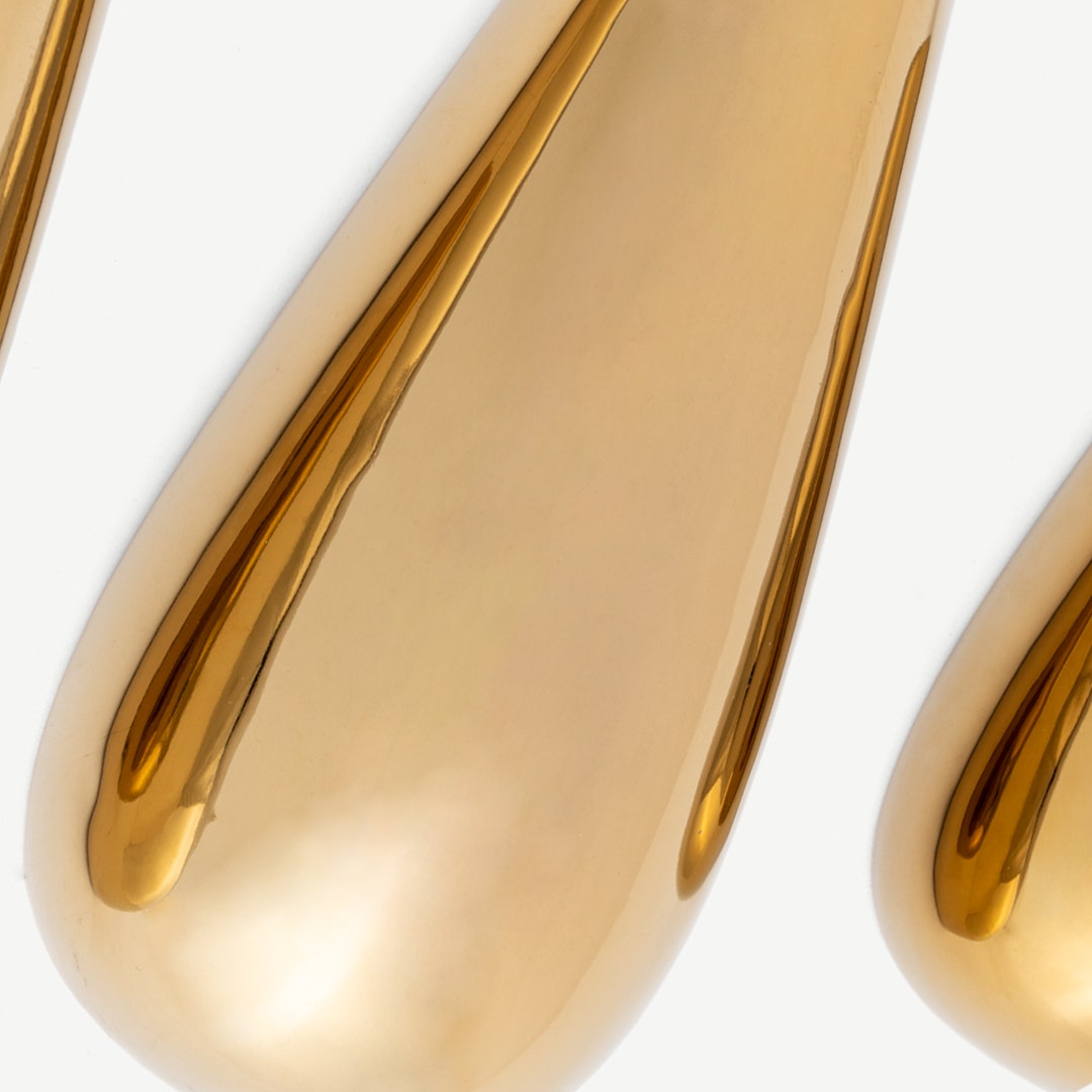 Gianna Wall Mount Planter Set Of 3pcs Gold