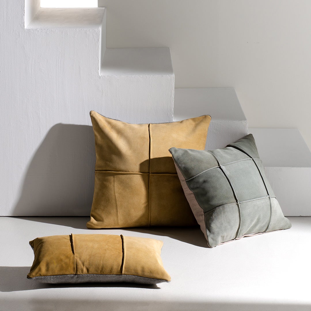 Giselle Filled Cushion Ochre -50x50cm