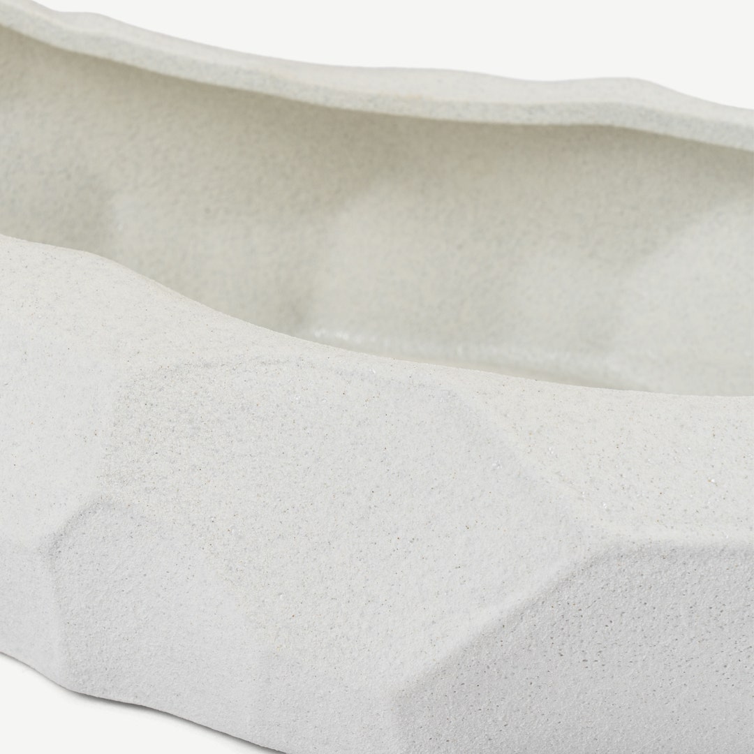 Gretel Ceramic Décor Plate -White