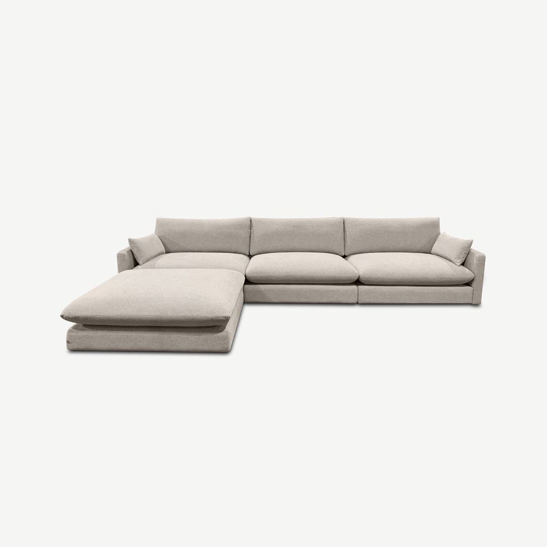 Halston Corner Sofa Pastel Grey - PF