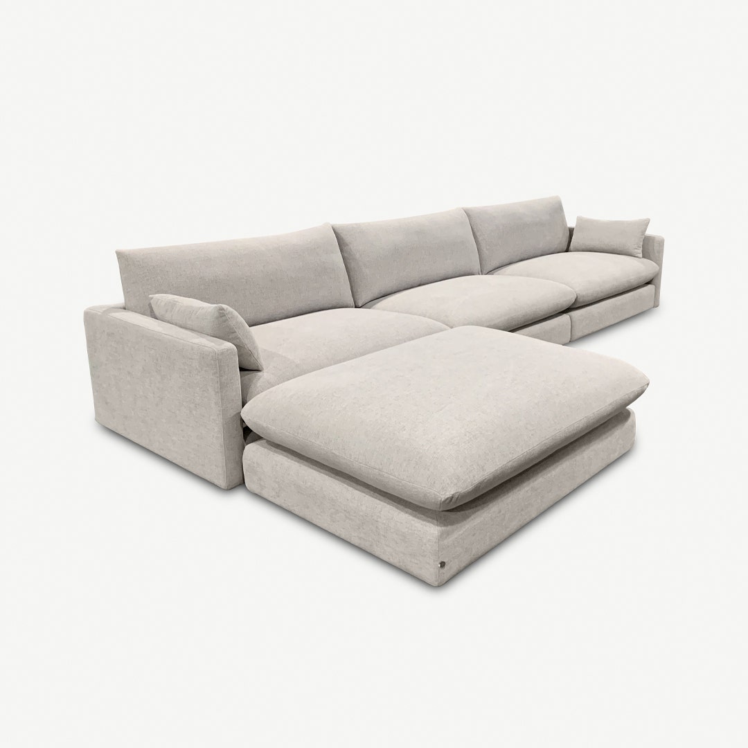 Halston Corner Sofa Pastel Grey - PF