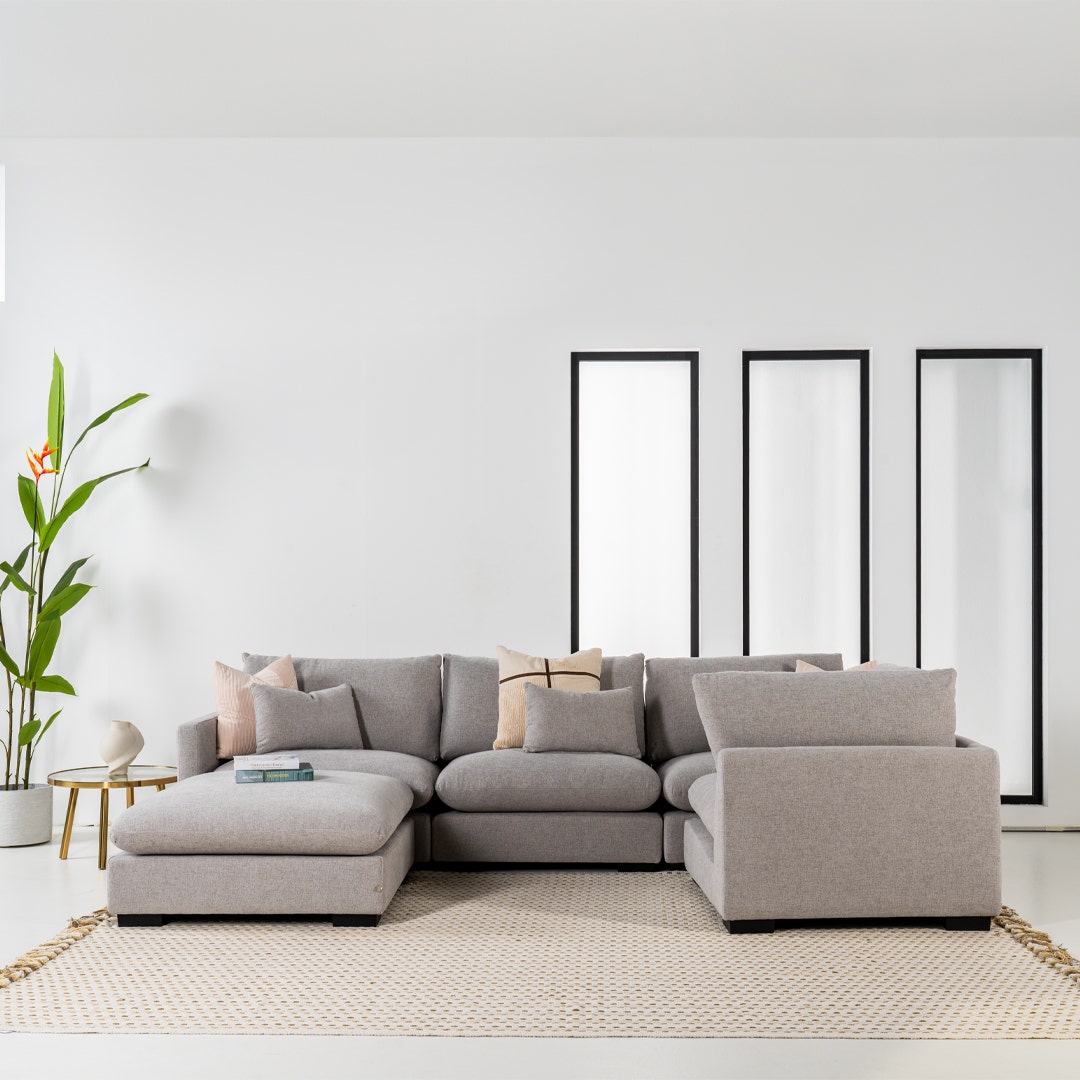 Halston Modular Corner Grey- PF