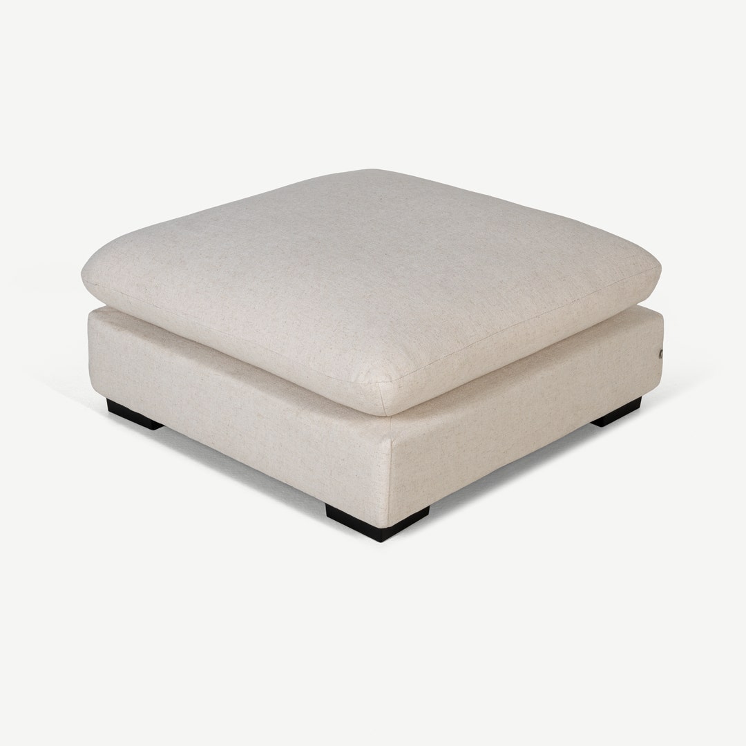 Halston Ottoman Ivory- PF