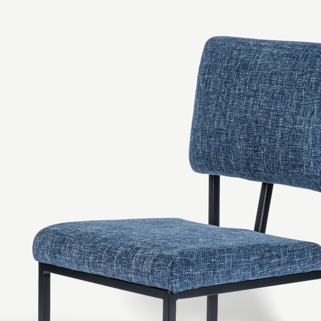 Herdan Dining Chair Navy Blue