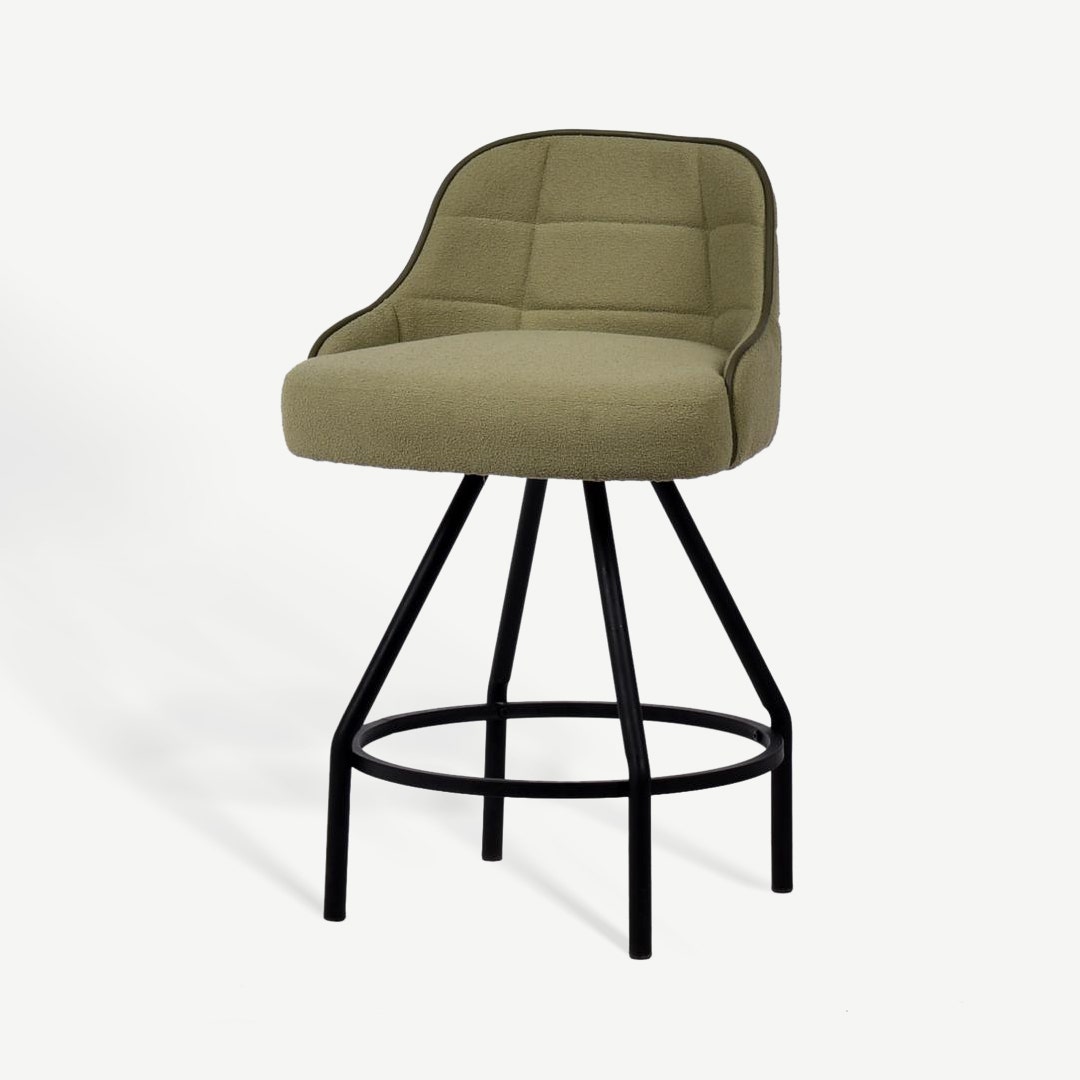 Herten Bar Chair Olive Green
