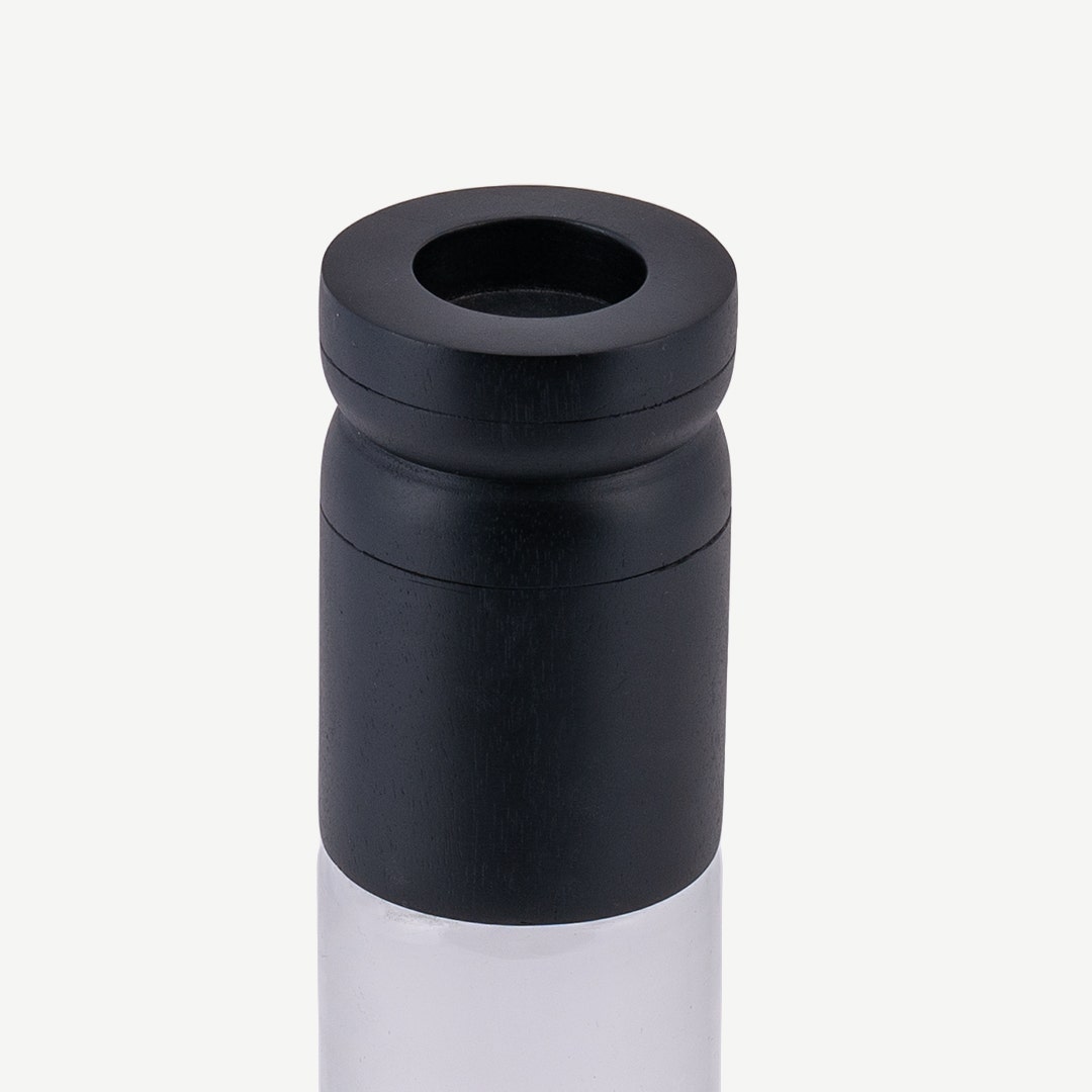 Howie Pillar Candle Holder Black