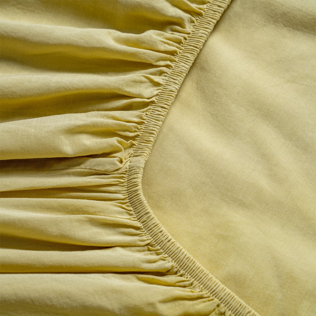 Jaha Fitted Sheet 200x200cm-Ecru