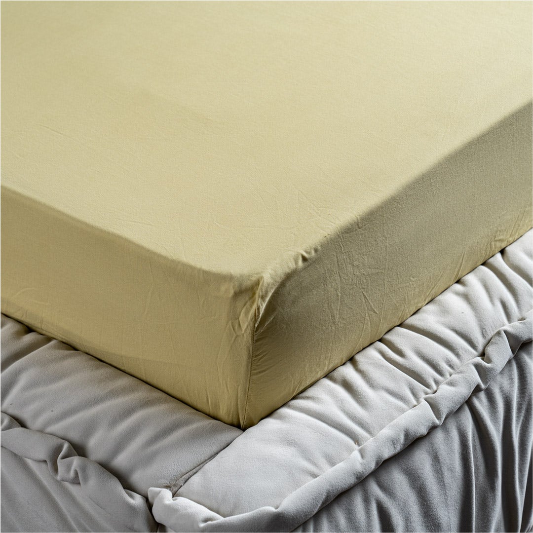 Jaha Fitted Sheet 90x200cm-Yellow
