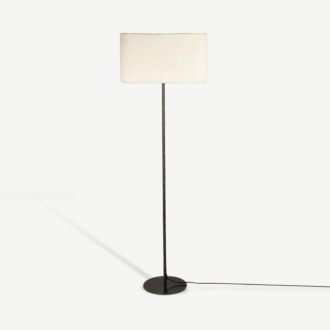 Modern floor lamp with table top