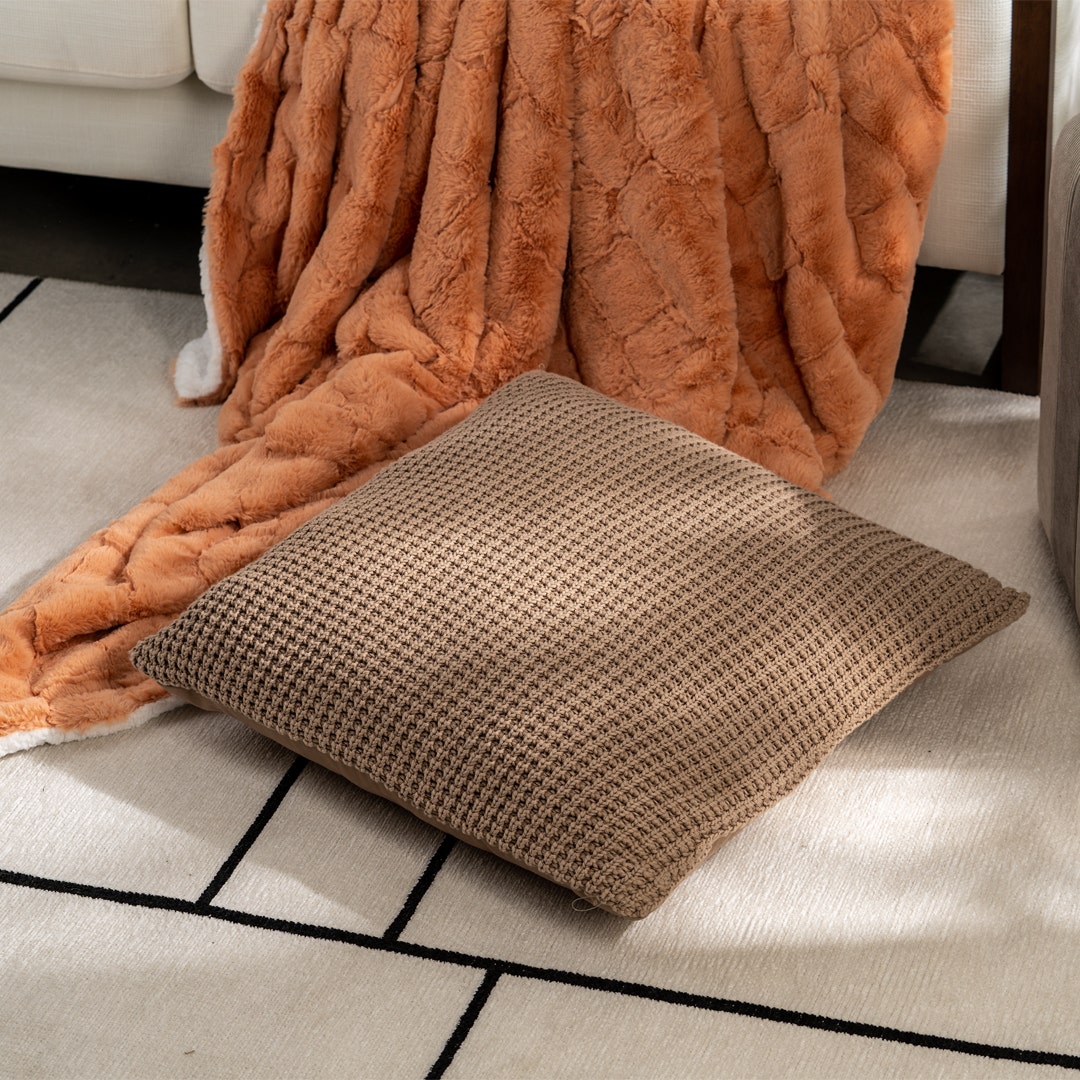 Knitted floor cushion shop