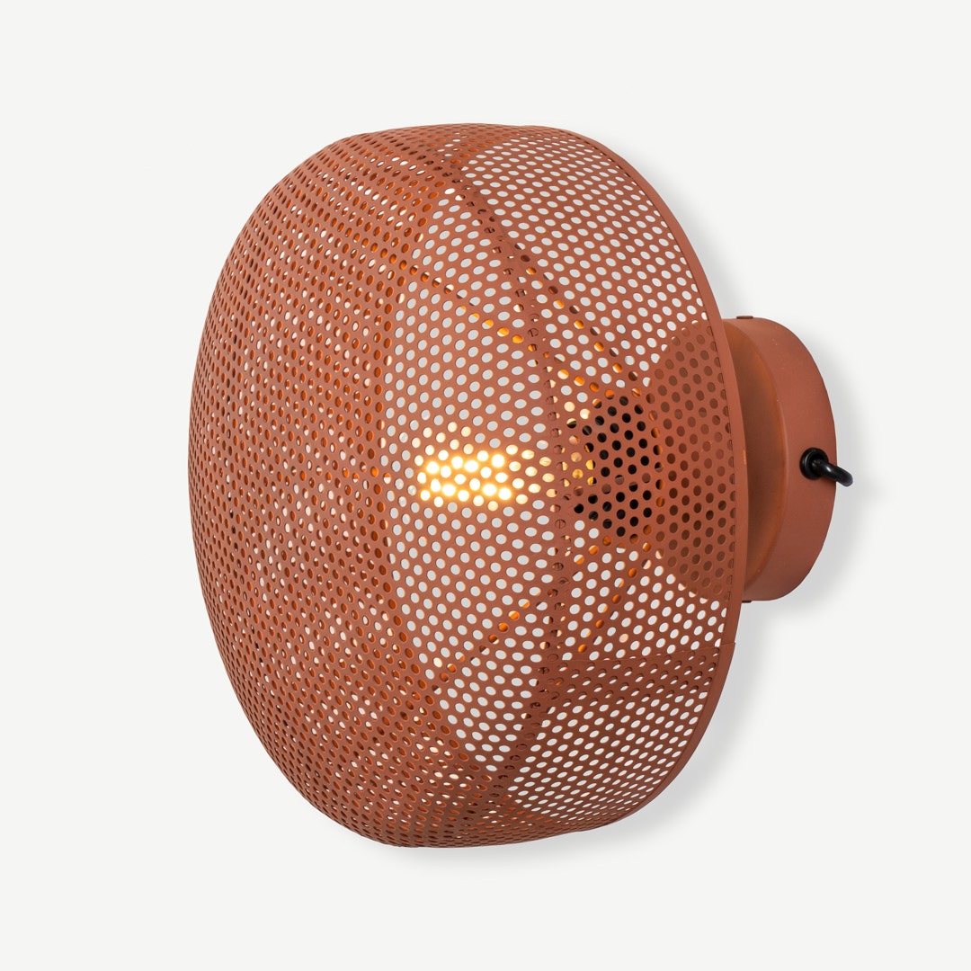 Kailin Metal Wall Lamp Terracotta