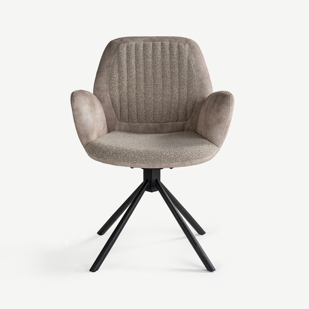 Karline Dining Arm Chair Beige