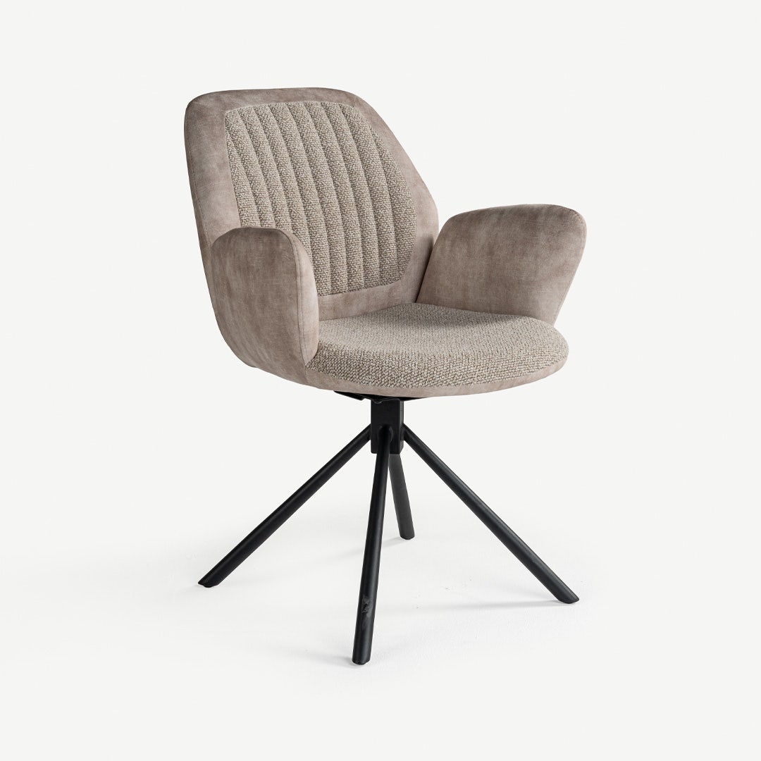 Karline Dining Arm Chair Beige