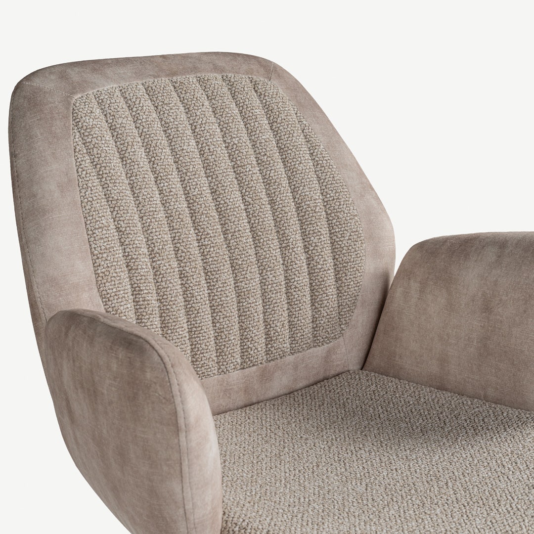 Karline Dining Arm Chair Beige