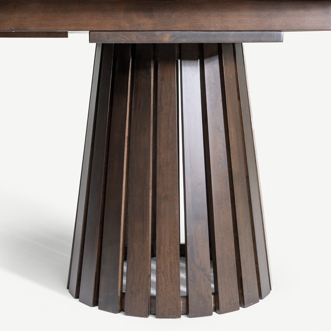 كارميل طاولة طعام قابلة للتمديد 8 أشخاص - جوز