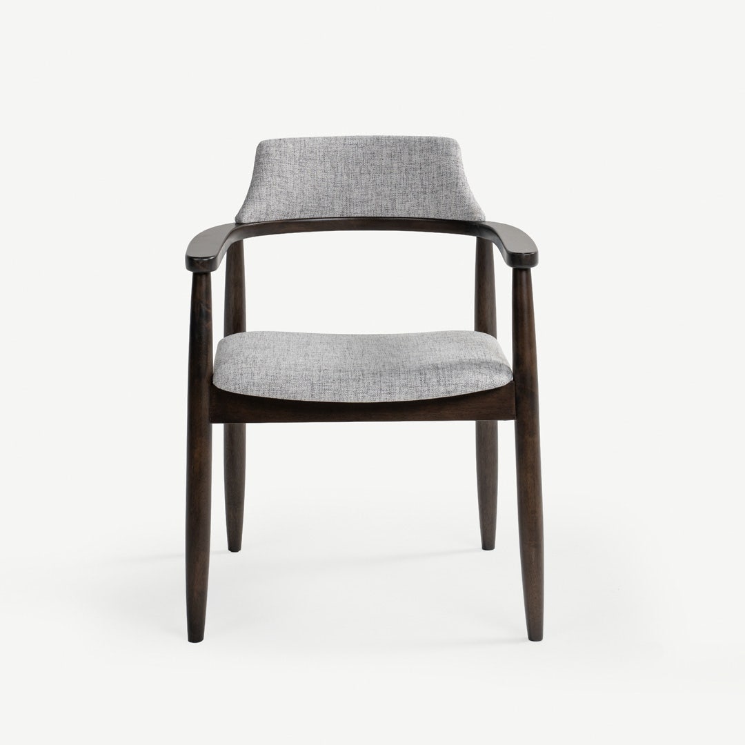 Karmil Dining Arm Chair Walnut l