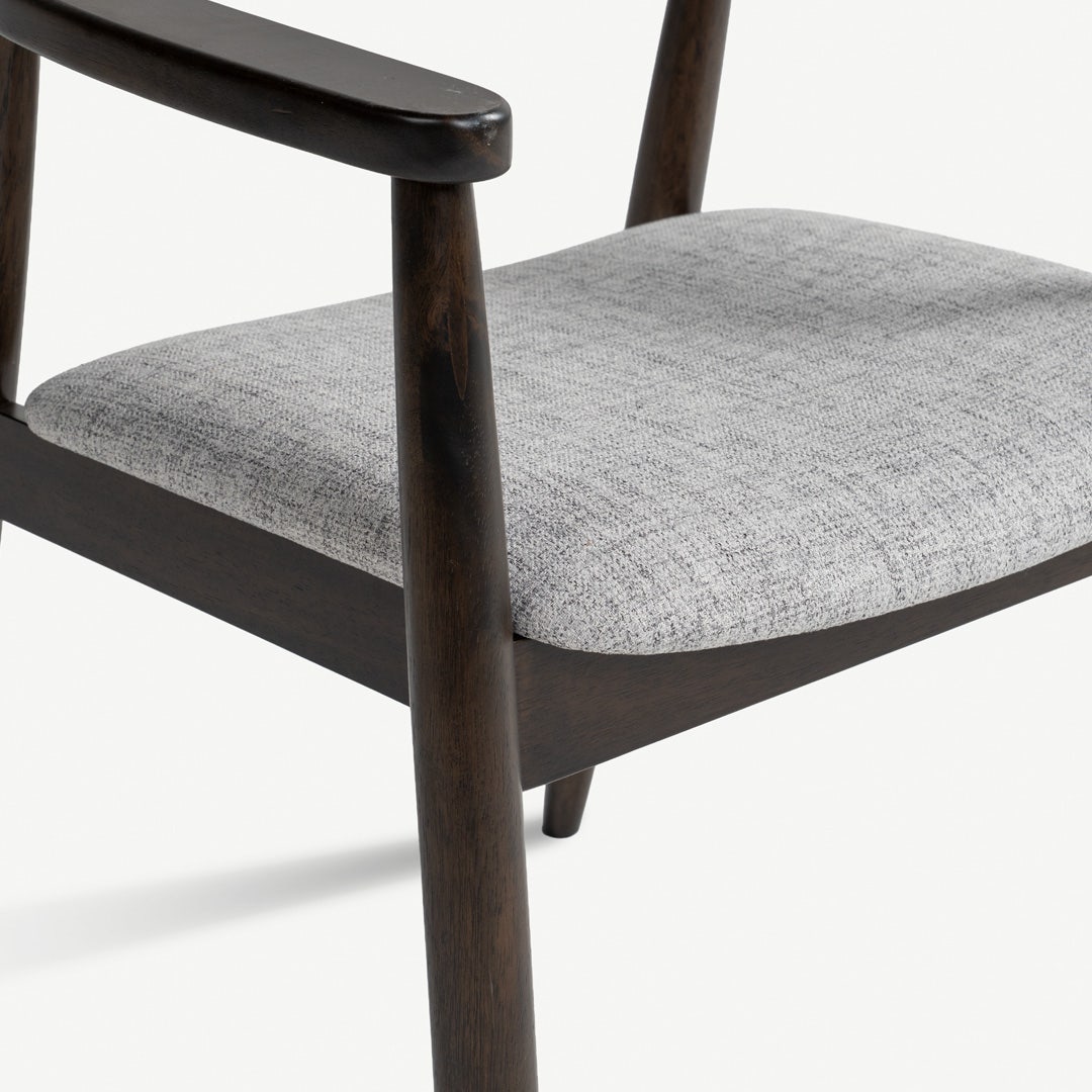 Karmil Dining Arm Chair Walnut l