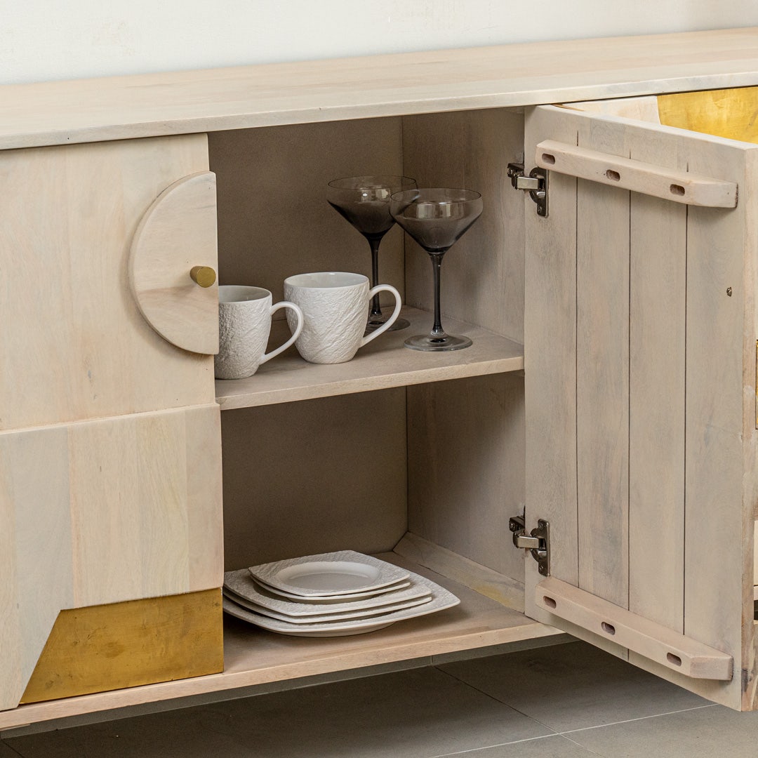 Kasper Side Board White