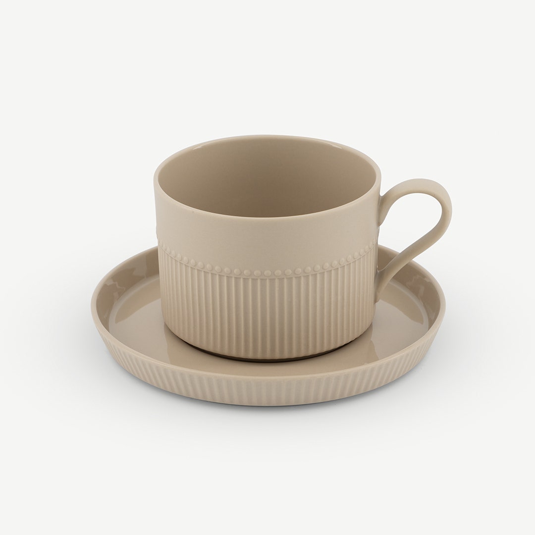 Keith Cup And Saucer 250ml Beige