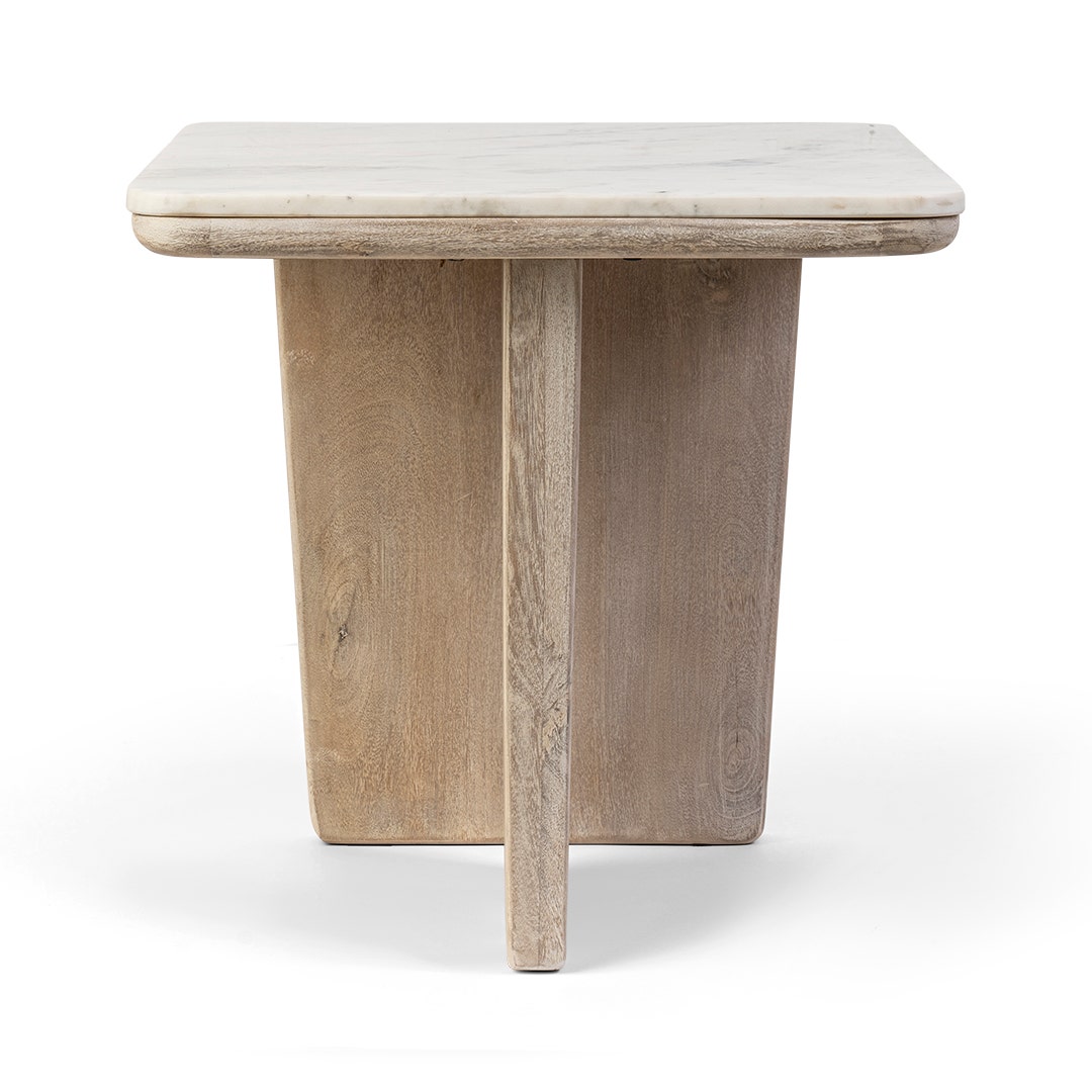 Whitewash hot sale accent table