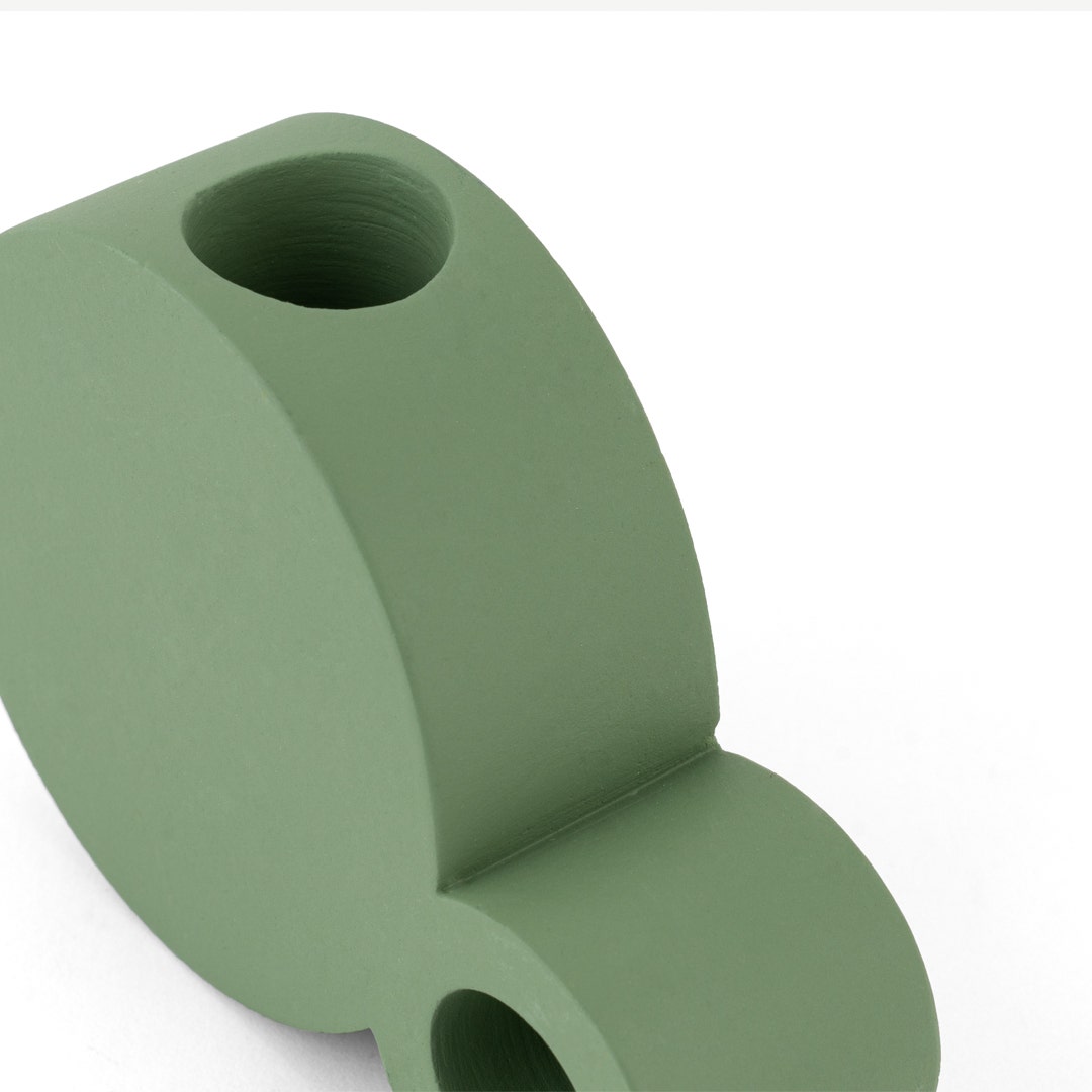 Killa Candle Holder Pastel Green
