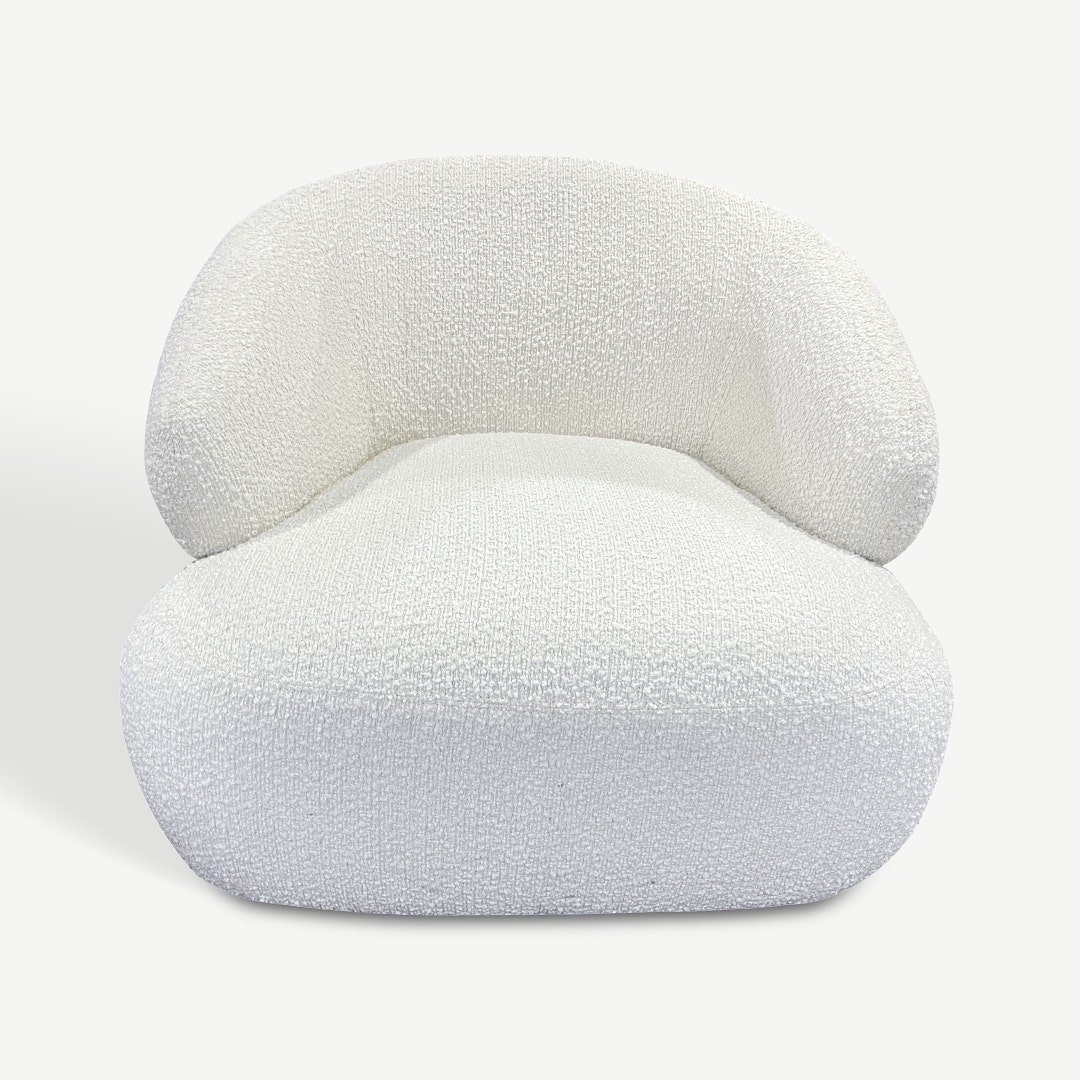 Ivory accent outlet chair