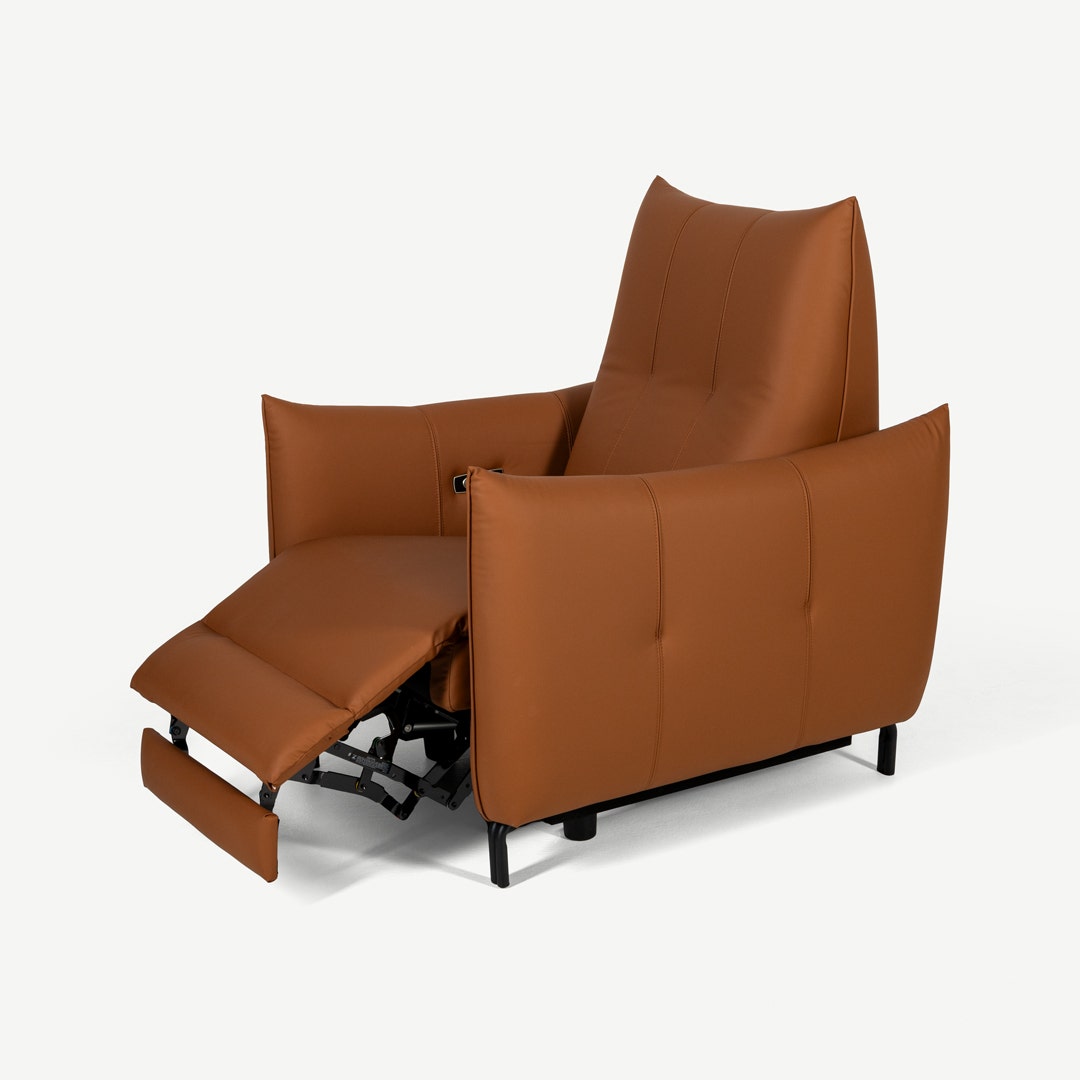 Kunal Recliner Brown