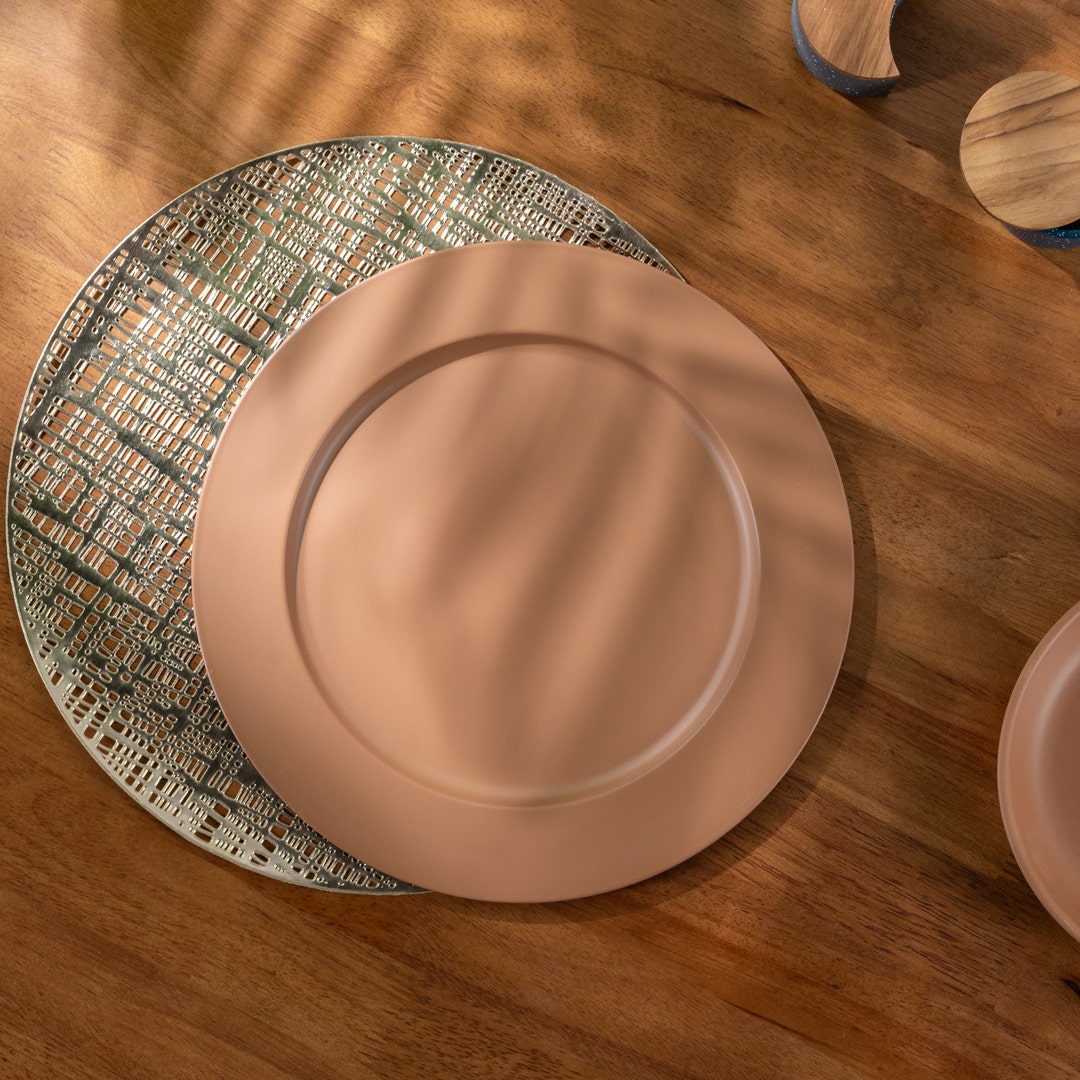 Lacie Serving Platter -Terracotta