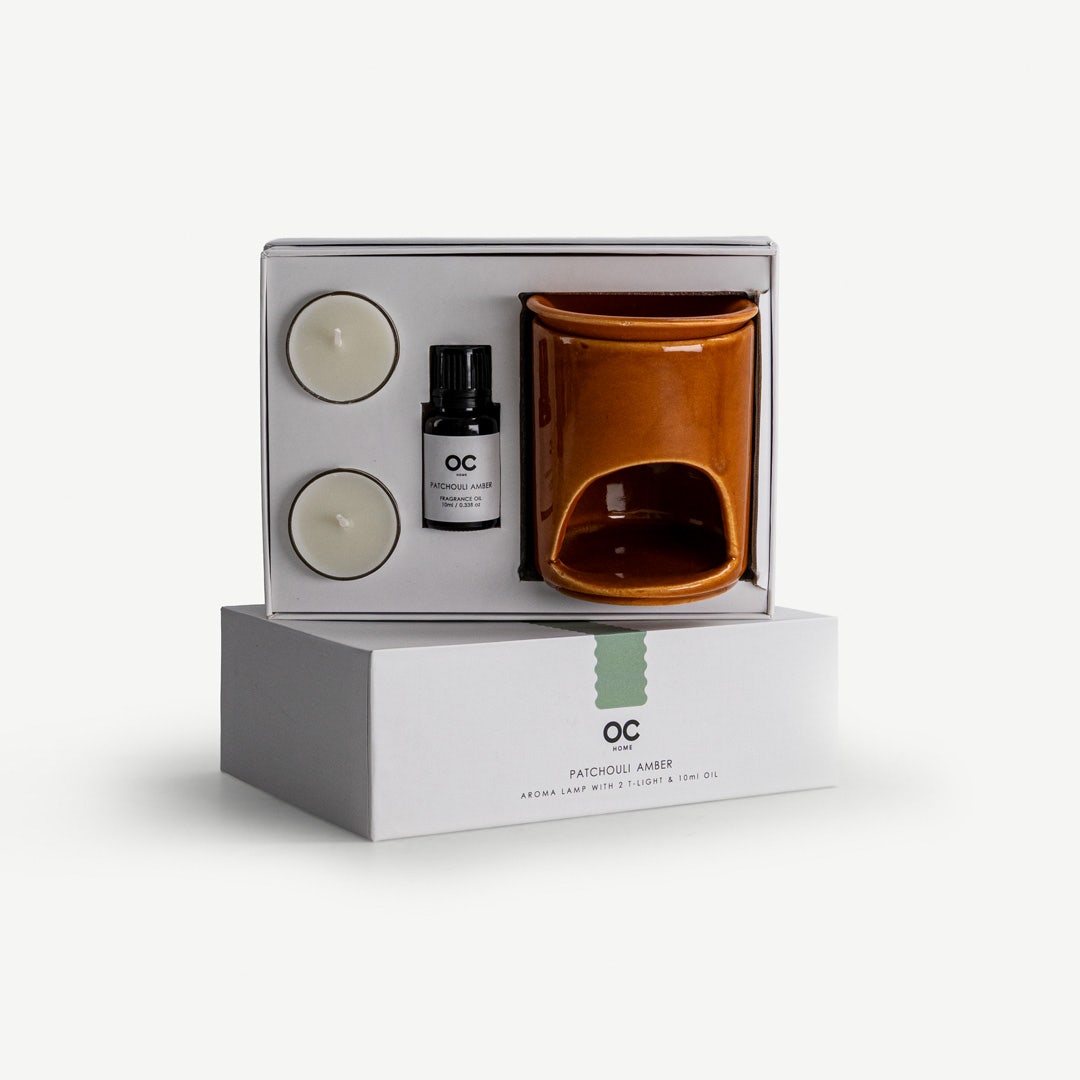 Lamier Oil Burner Set - Patchouli Amber