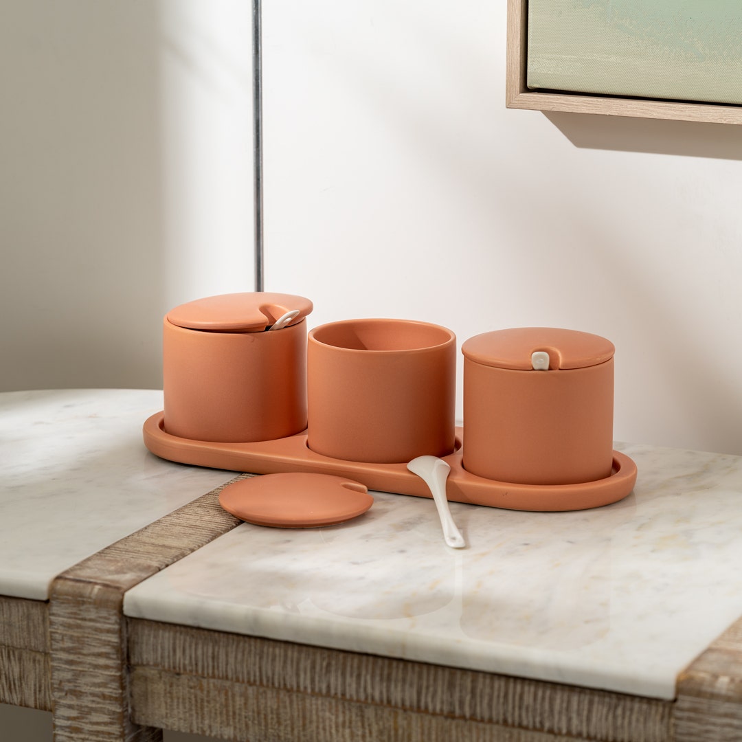 Lamita Chip and Dip Set Pastel Orange