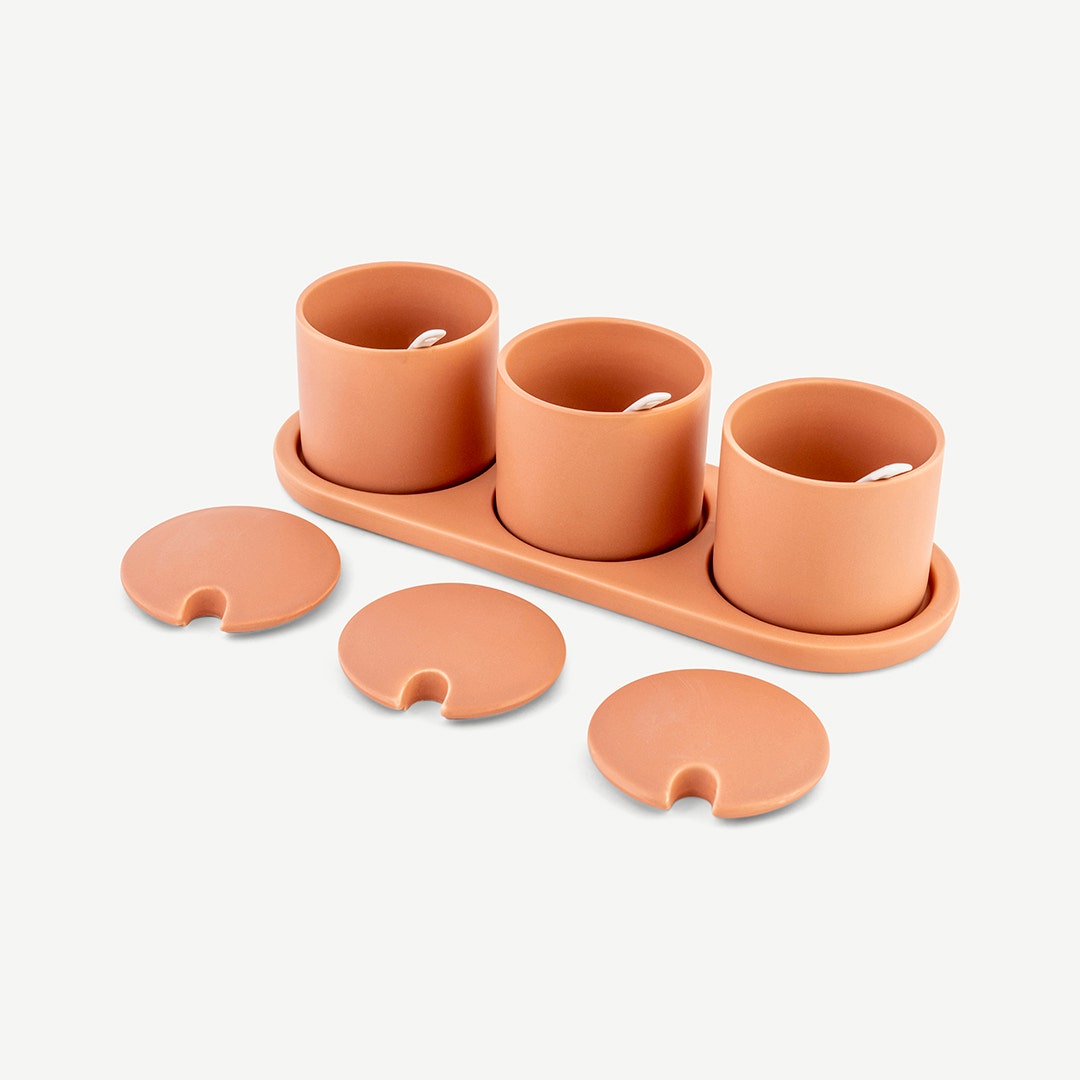 Lamita Chip and Dip Set Pastel Orange