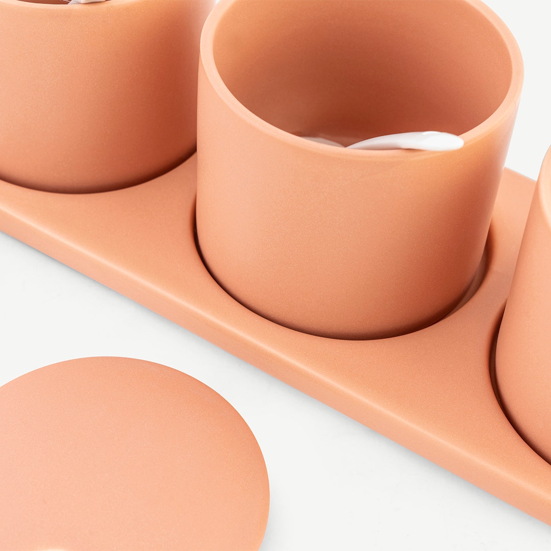 Lamita Chip and Dip Set Pastel Orange
