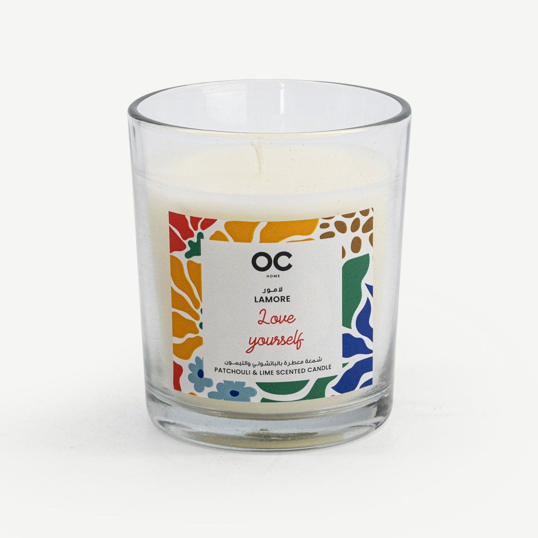 لامور حاوية شمع - باتشولي وليمون 200 جرام