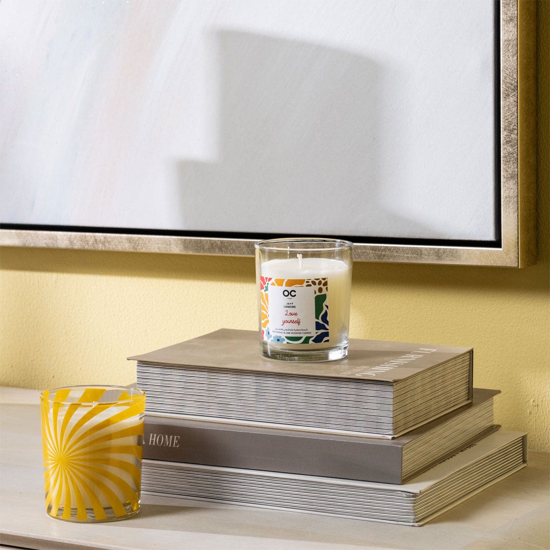 لامور حاوية شمع - باتشولي وليمون 200 جرام