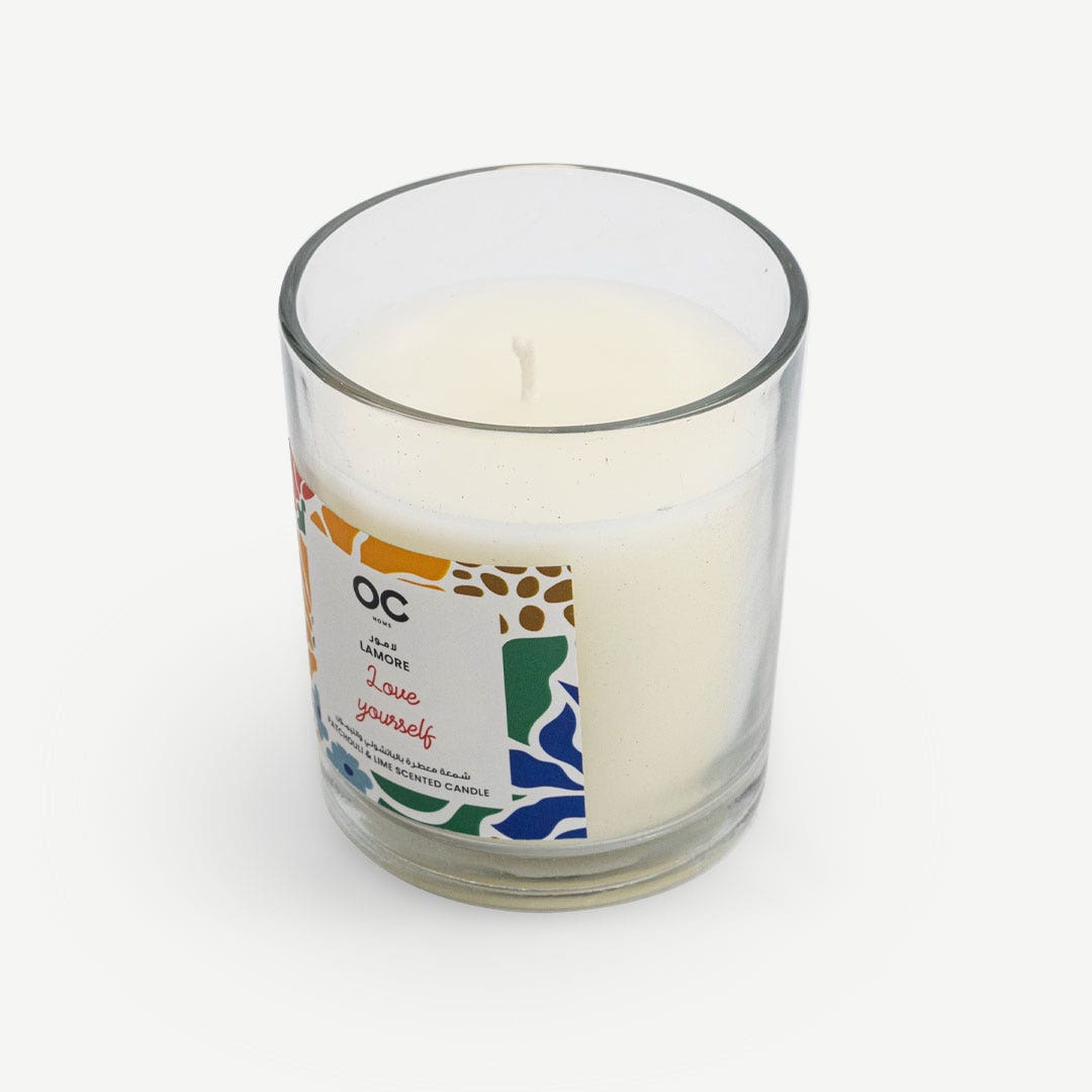 لامور حاوية شمع - باتشولي وليمون 200 جرام