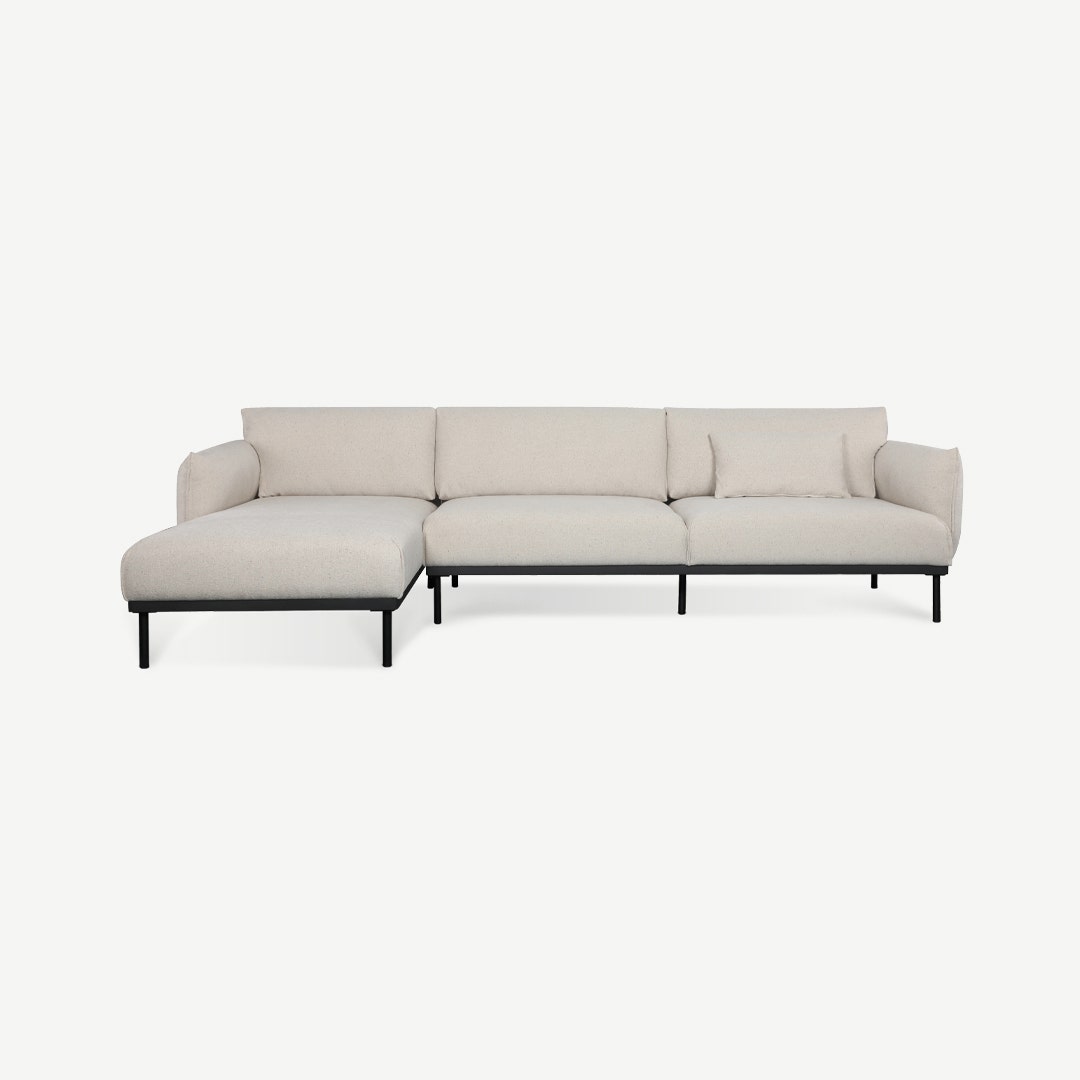 Lan Left Corner Sofa Grey